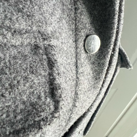 Zara soft grey shirt jacket - Picture 11 of 12